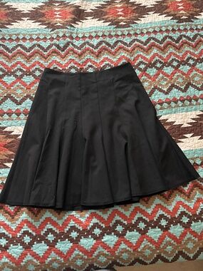 Black A-line skirt